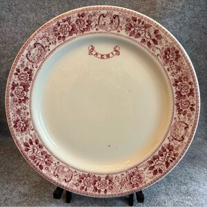 Vintage Sterling Vitrified China East Liverpool 10.25” Dinner Plate